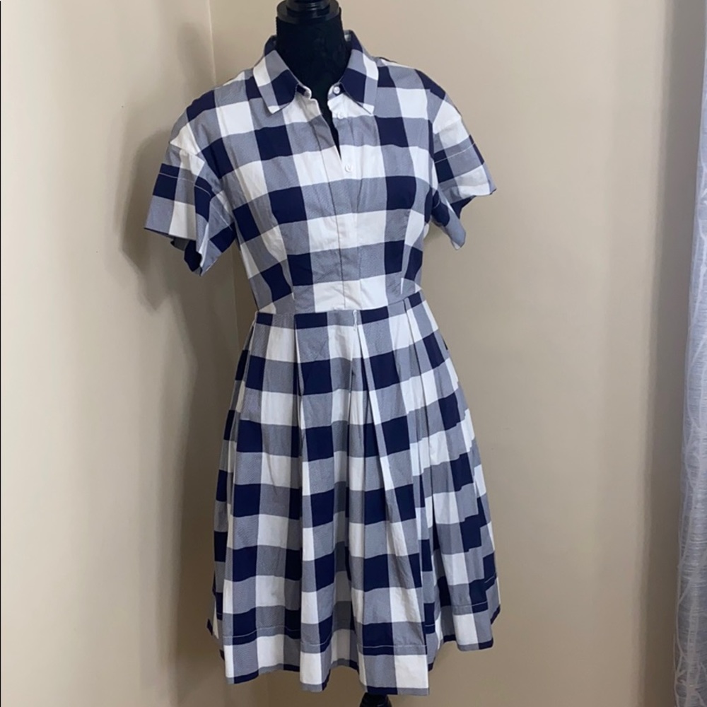 Eliza J gingham dress